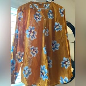 Maternity Flowered 100% cotton shirt